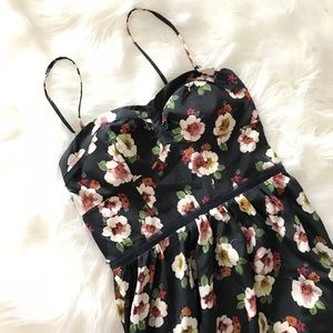 Navy Floral American Eagle Dress